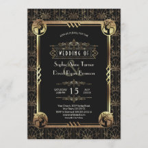 Gran Gatsby Art Deco Boda