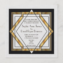 Gran Gatsby Gold Boda Art Deco Blanco