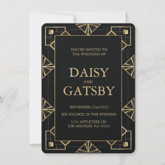 Invitación Gran Gatsby personalizado Guardar la fecha