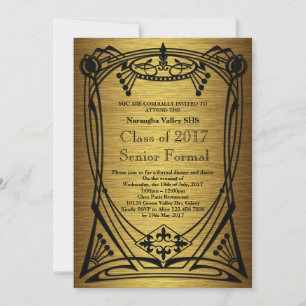 Invitación Gran Gatsby Prom Senior Formal