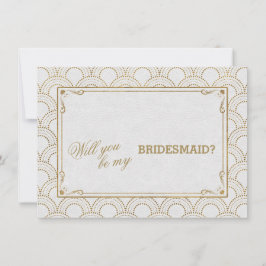 Invitación Gran Gatsby Vintage Art Deco Boda Bridesmaid