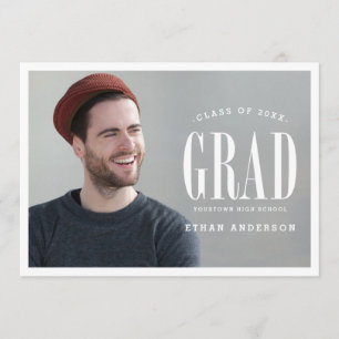 Invitación Gran Grado de negrita Partido de Graduación de F