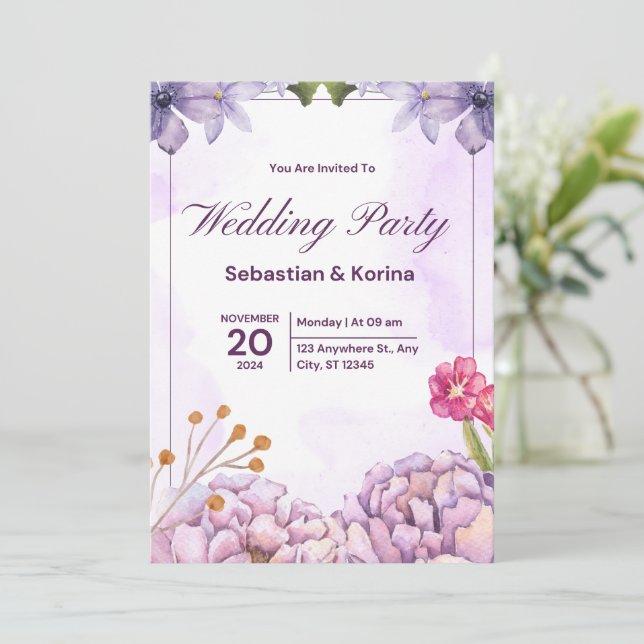 Invitación Gran inauguración de la tienda de moda MK (Anverso de pie)