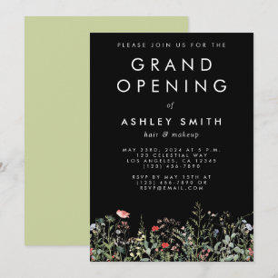 Invitación Gran inauguración del prado de flores silvestres n