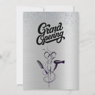 Invitación Gran inauguración del Salón de Belleza Silver Glit