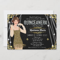 Gran Muchacha Flapper de Gatsby Quinceañera