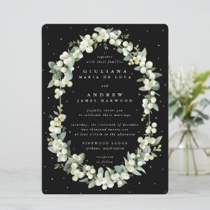 Invitación Gran Nevada Negra + Boda Eucalyptus
