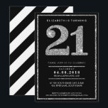 Invitación GRAN NÚMERO DE EDAD INVITA AL purpurina plateado m<br><div class="desc">NOTA - EL EFECTO PURPURINA DE PLATA ES UNA IMPRESIÓN IMPRESIONADA Un diseño de invitación súper sencillo pero elegante para tu cumpleaños. CONSEJO :: 1. Para cambiar/mover gráficos / cambiar el color de fondo, pulse el botón "personalizar". 2. También puede cambiar las fuentes y añadir más texto. - - -...</div>