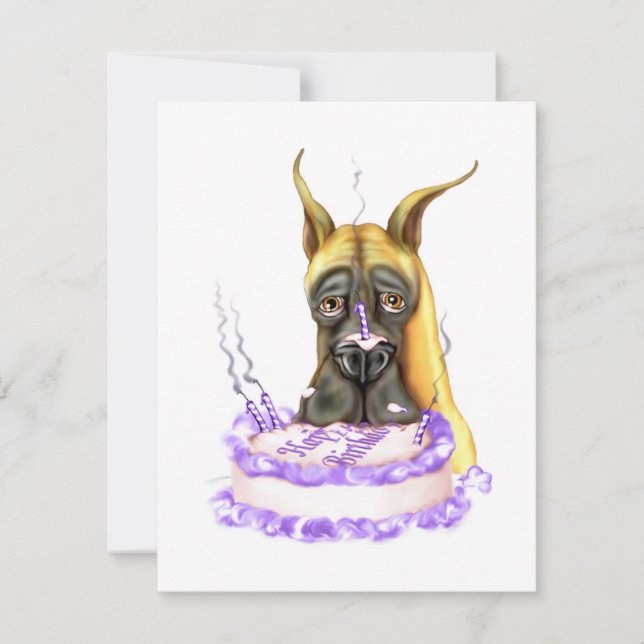 Invitación Gran pastel de cumpleaños de Dane Fawn (Anverso)