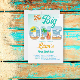 Invitación Gran playa de surf de verano