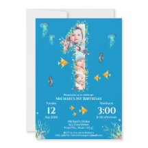 Gran primer cumpleaños bajo el Collage de fotos de