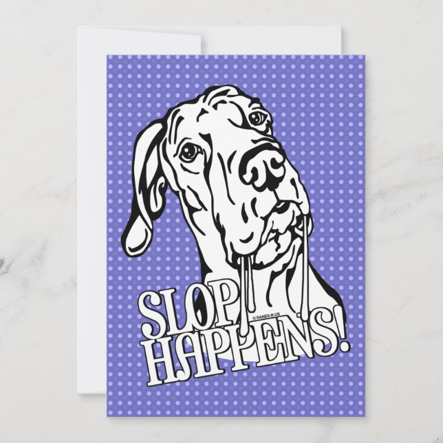 Invitación Gran Salto de danés sucede BW UC (Anverso)