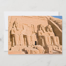 Invitación Gran templo de Abu Simbel - Ramses II - Egipto