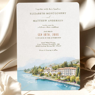 Invitación Grand Hotel Fasano Italia Boda Destino
