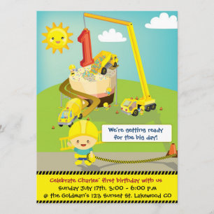 Invitación grande del cumpleaños del día