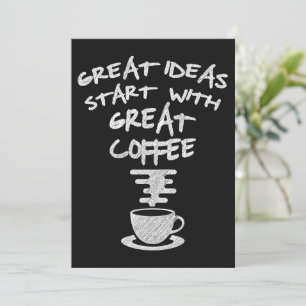 Invitación Grandes Ideas Empiezan Con Un Gran Café