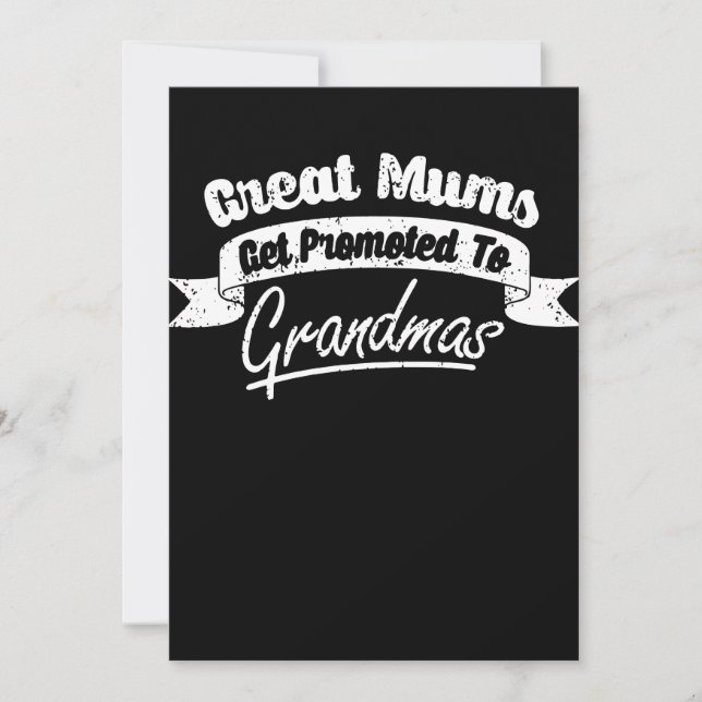 Invitación Grandes Mamáes Se Promocionan Al Gran Abuelo De La (Anverso)