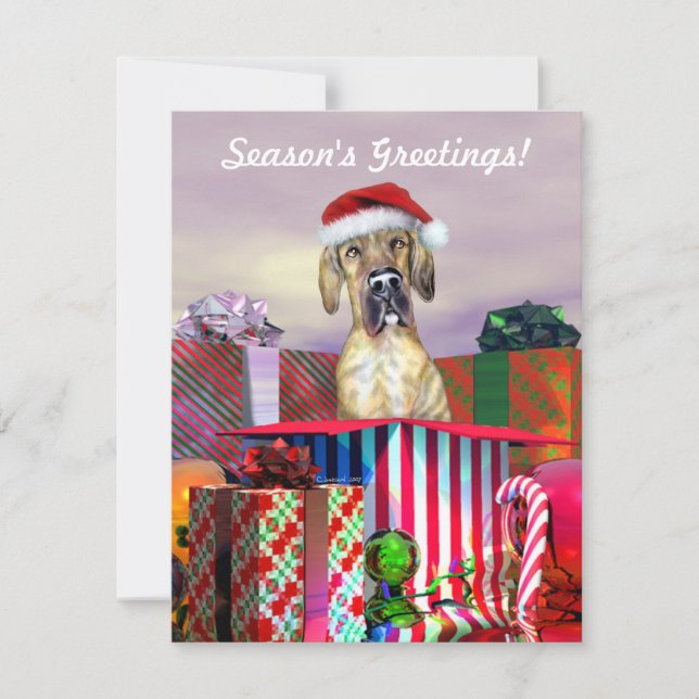 Invitación Grandes Navidades daneses sorprenden a Brindle UC (Anverso)