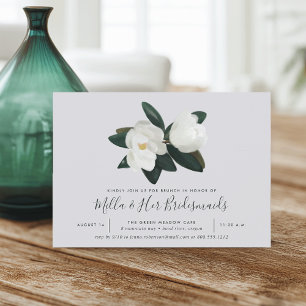 Invitación Grandiflora   Southern Magnolia Bridesmaids Brunch