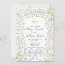 Invitación Grandmillennial silly goose baby shower invitation