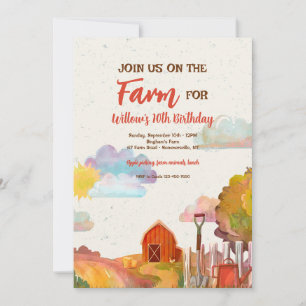Invitación Granero Rojo
