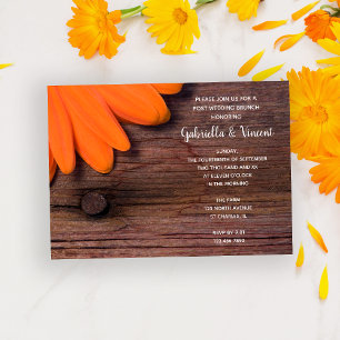 Invitación Granero Rústico de Madera de Poste de Daisys Desay