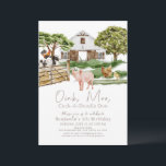 Invitación Granja Animales Barnyard Watercolor Kids Cumpleaño<br><div class="desc">Esta tierna invitación a la fiesta de cumpleaños de un niño neutral en cuanto a género, "oink, moo, cock-a-doodle do", incluye un cerdo, pollos (gallo, gallina y polluelo) y una vaca/ternera con un granero blanco con acuarela. En el reverso, el fondo es blanco, con tonos beige/marrón gingham/búfalo, y tonos claros....</div>
