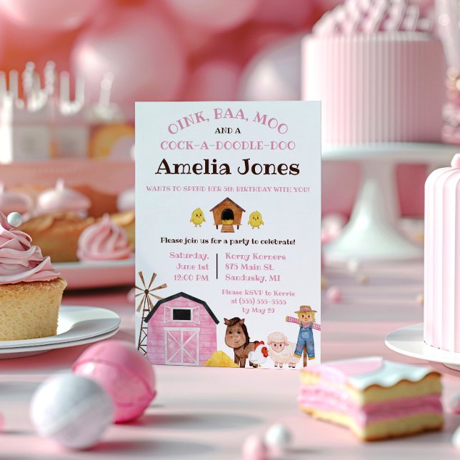 Invitación Granja, Animales de Corral, Cumpleaños de Niños (Subido por el creador)