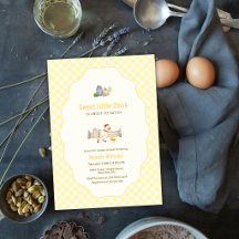 Granja de gingham amarillo, Baby Shower de pollito