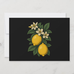Invitación Granja de limón de limón de limón
