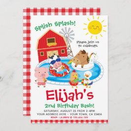 Invitación Granja, Fiesta de billar