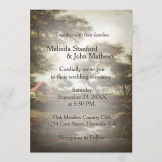 Invitación Granja rural rústica