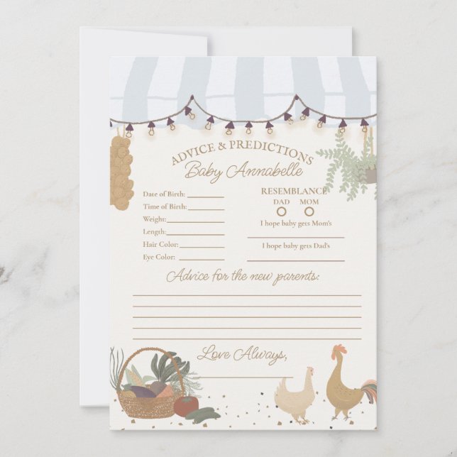 Invitación Granjas azules en el mercado Granja Asesoramiento  (Anverso)