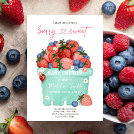 Invitación Granjeros de fresa dulces de Berry Mercado Baby Sh