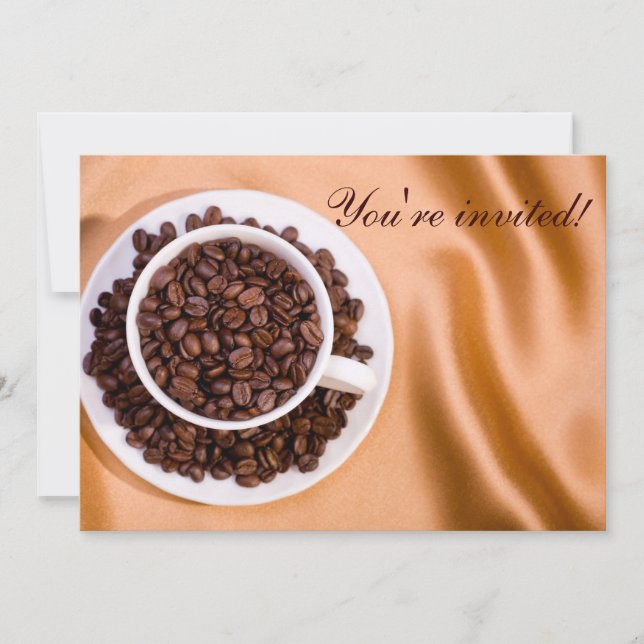 Invitación Granos de café (Anverso)