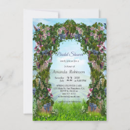 Invitación Grapevines, boquerones y colibríes
