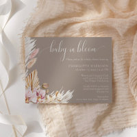 Grasa Pampas Floral Rosa | BABY SHOWER