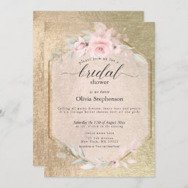 Invitación Grasa Rosa de oro de Rubor