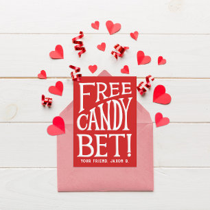 Invitación ¡Gratis Candy Bet! Niños Classroom Valentine