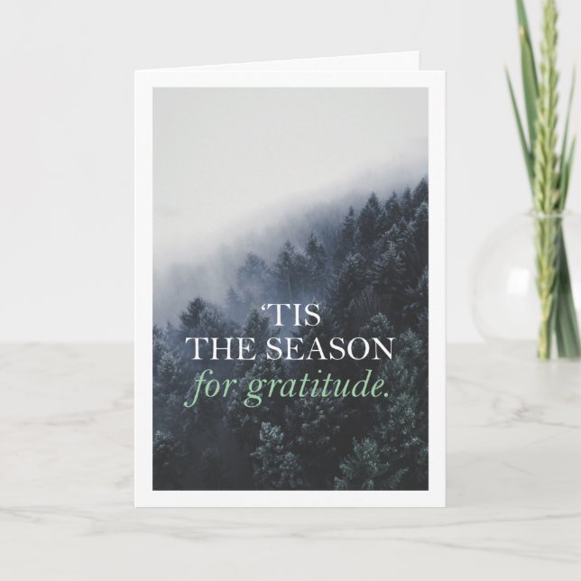 Invitación Gratitude Company Holiday Card (Anverso)