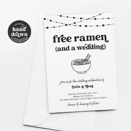 Invitación gratuita de bodas divertidas de Ramen