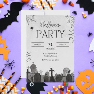 Invitación Graveyard Halloween Party