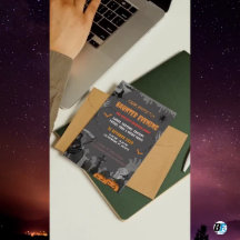 Gray Spooky Hauned Mansion Theme Fiesta Halloween