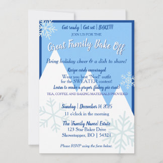Invitación Great Family Bake Off Invitation