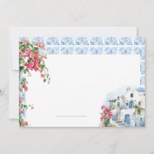 Invitación Grecia Mediterráneo Tile Boda Place