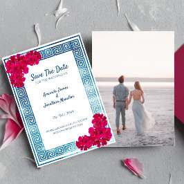 Invitación Grecian Elegance Personalizado Photo Save the Date