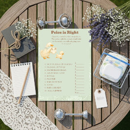 Invitación Green A Silly Goose Price is Right Game card