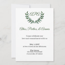 Invitación Green Branches Invitation