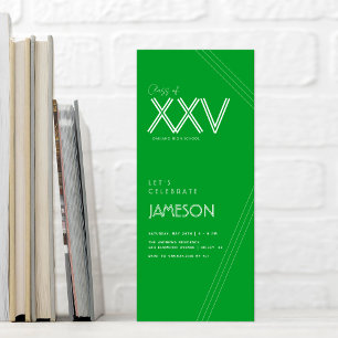Invitación Green Clase moderna del Partido de Graduación XX