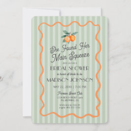 Invitación Green Cutie Main Squeeze Citrus Brillante Ducha